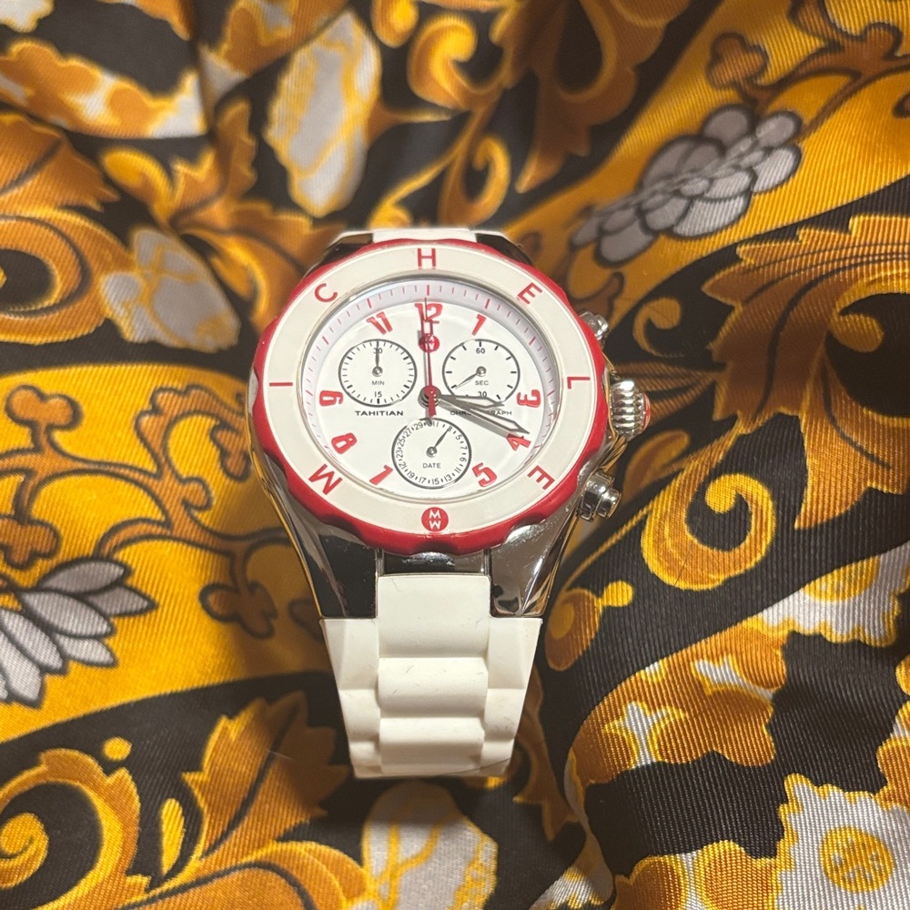 Michele Tahitian Jelly Bean chronograph watch